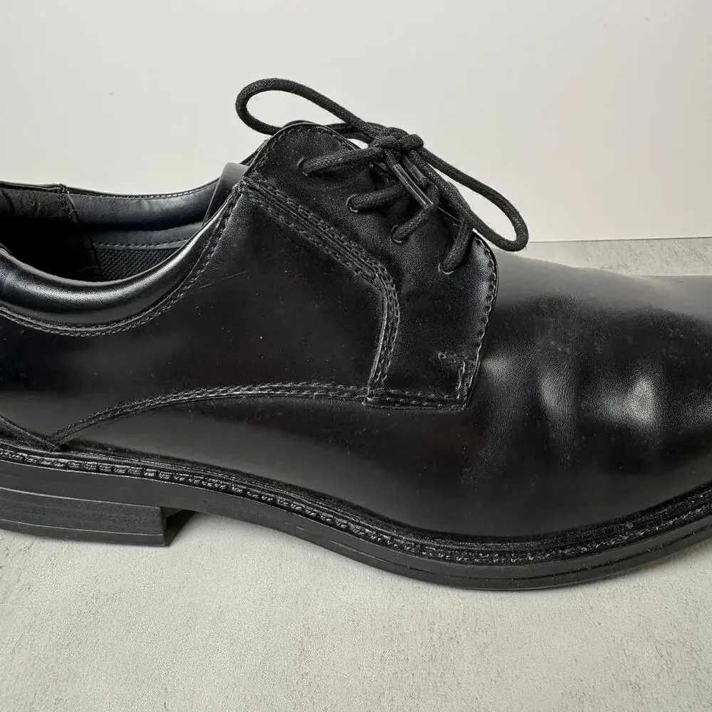 Dockers Men’s Black Leather Dress Shoes Lace Up Oxford Size 9.5W Wide